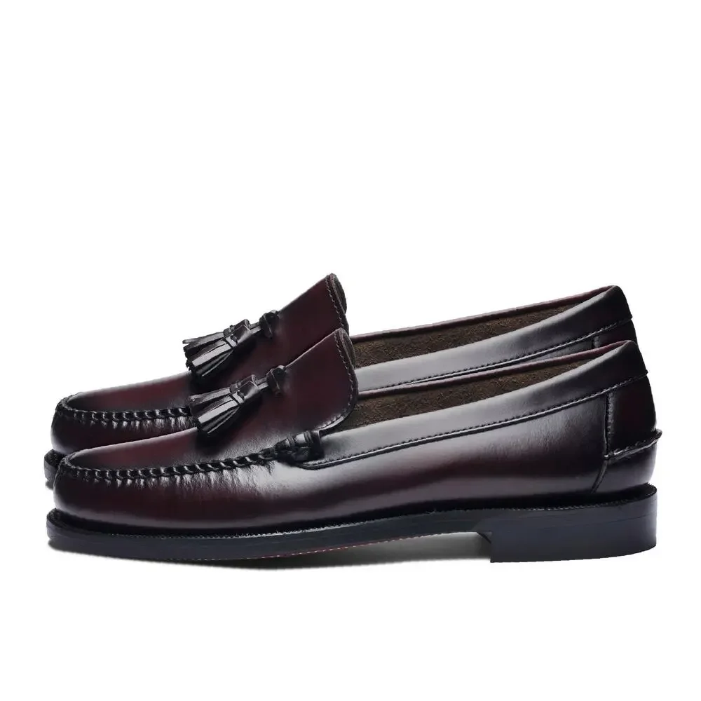 SEBAGO MEN'S CLASSIC WILL LOAFER SHOES, BROWN BURGUNDY - 12 REGULAR